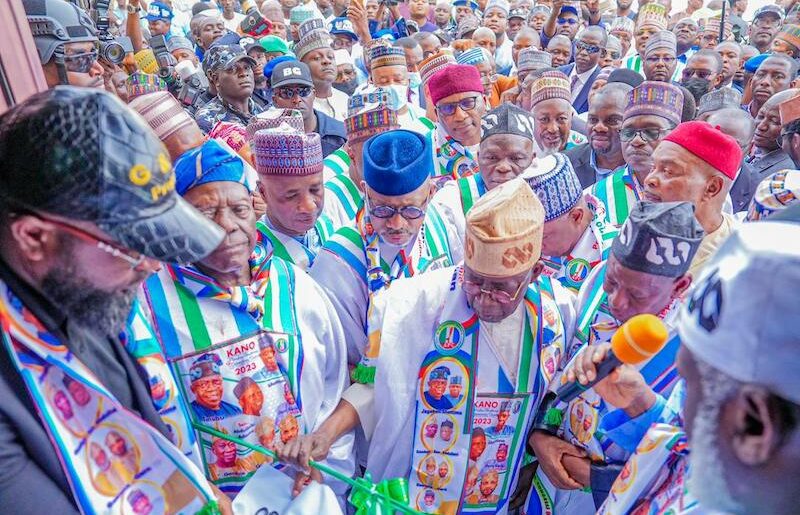 Tinubu opens campaign office in Kano