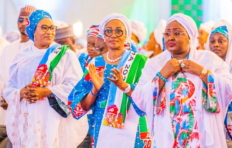 L-R,All APC Women Nana Shettima, Remi Tinubu and Aisha Buhari