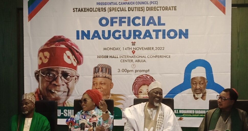 Senator Grace Bent, 2nd left and Governor Badaru at the meeting in Abuja