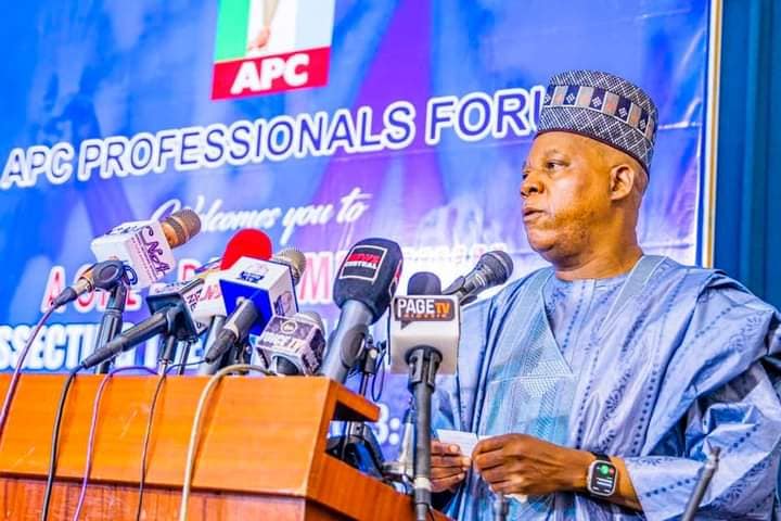 Senator Kashim Shettima, the APC vice-presidential candidate at the forum