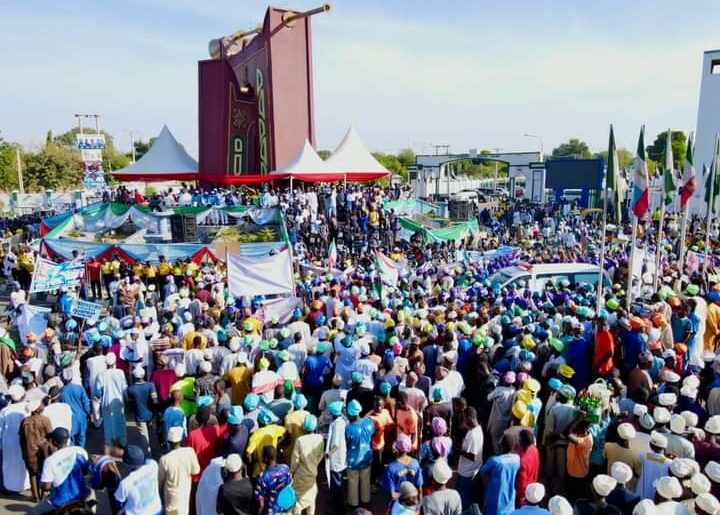 The huge turnout in Kano of PVC Walk for Tinubu