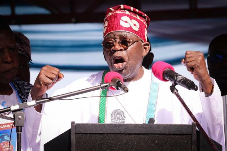 Tinubu speaks in Jos