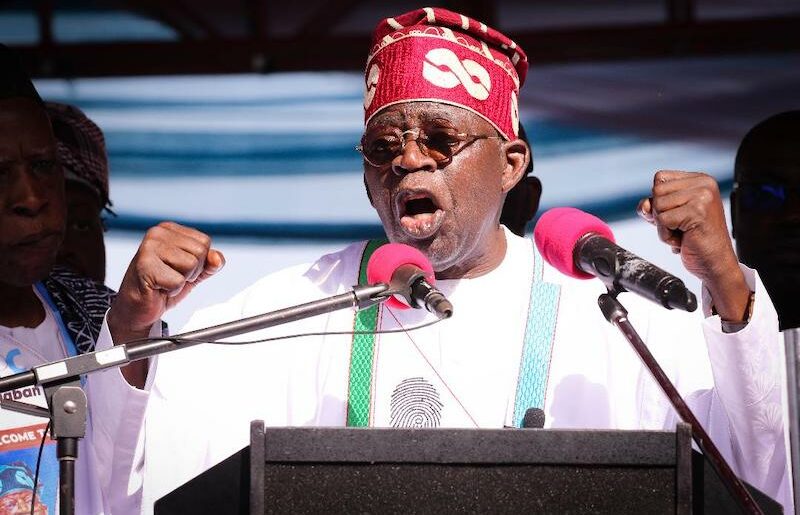 Tinubu speaks in Jos