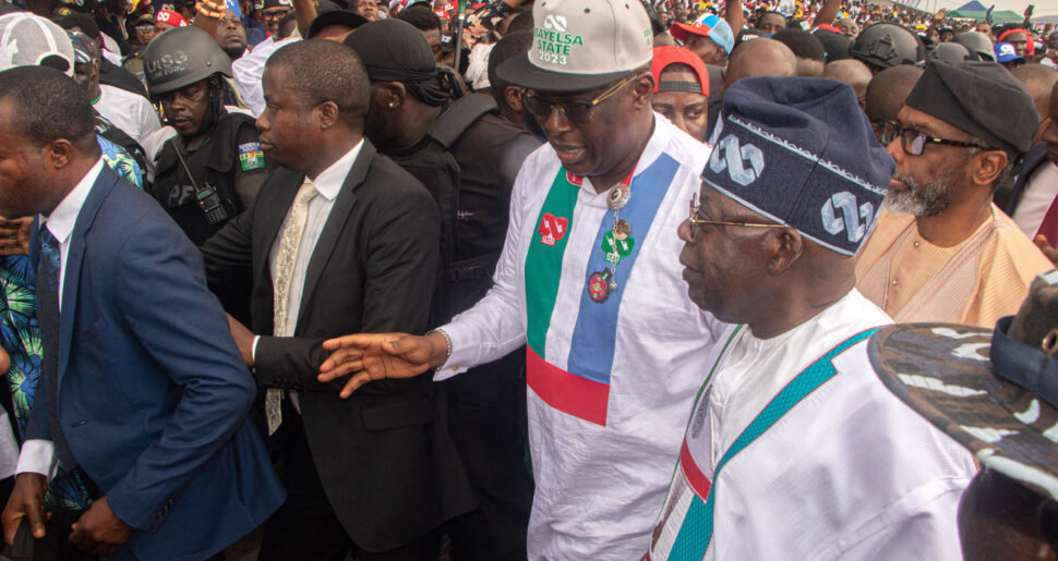 Tinubu and Sylva at Bayelsa rally