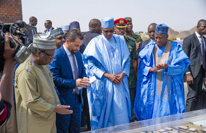 Buhari and Gov. Ganduje in Kano on Monday