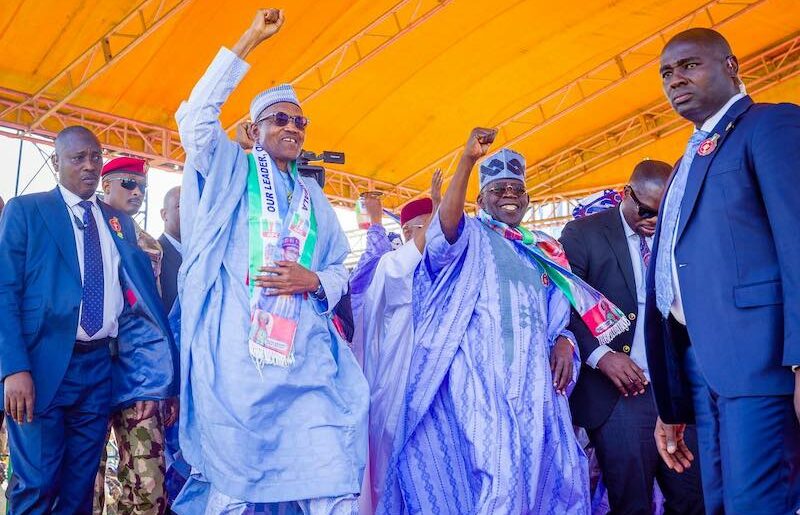 Buhari and Tinubu in Yola