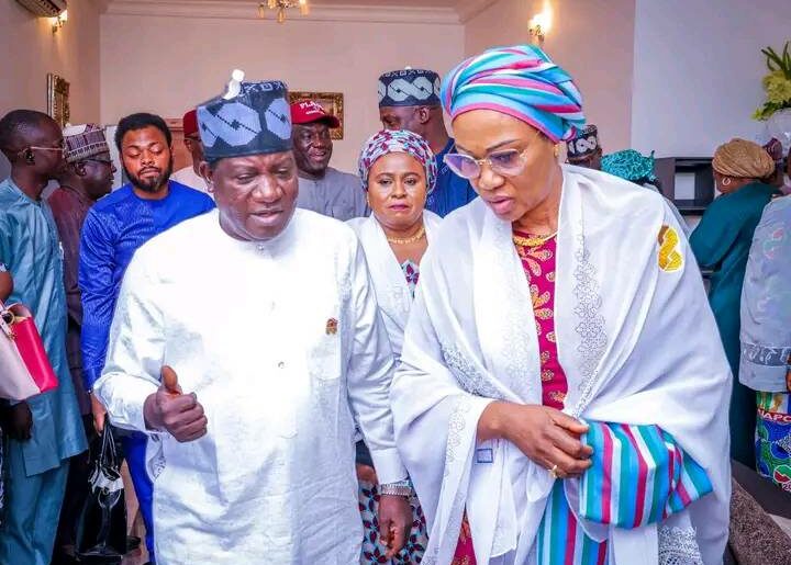 Senator Remi Tinubu and Governor Simon Lalong in Jos