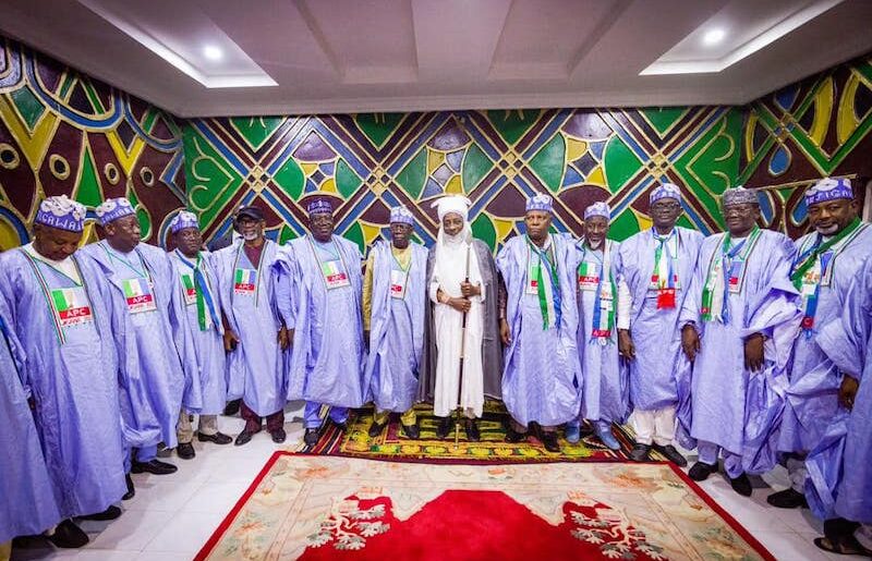 Tinubu and the Emir of Dutse HRH Mohammed Sanusi