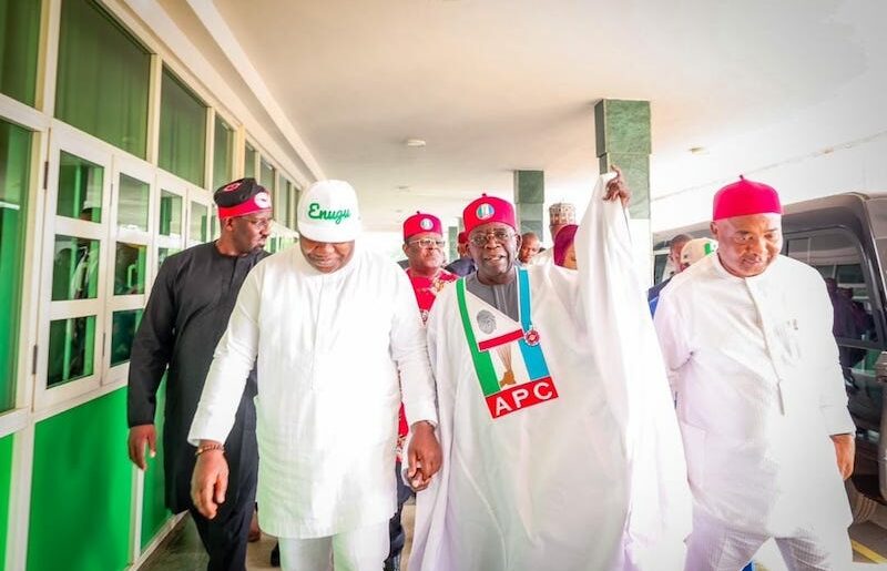 Ugwuanyi, Tinubu and Uzodimma