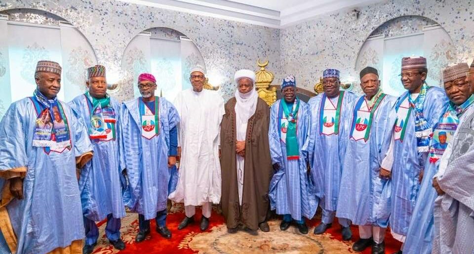 Buhari, Tinubu, the Sultan and other APC leaders