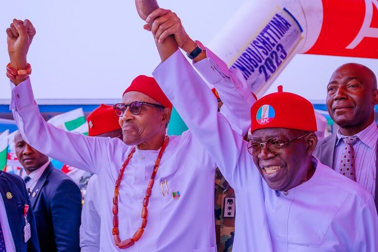 Buhari and Tinubu in Owerri