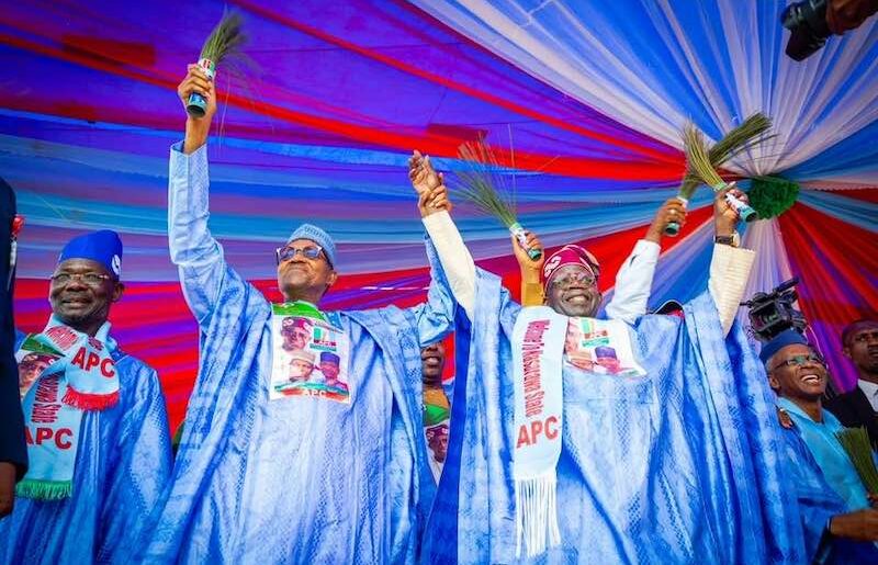 Gov. Sule, Buhari and Tinubu in Lafia