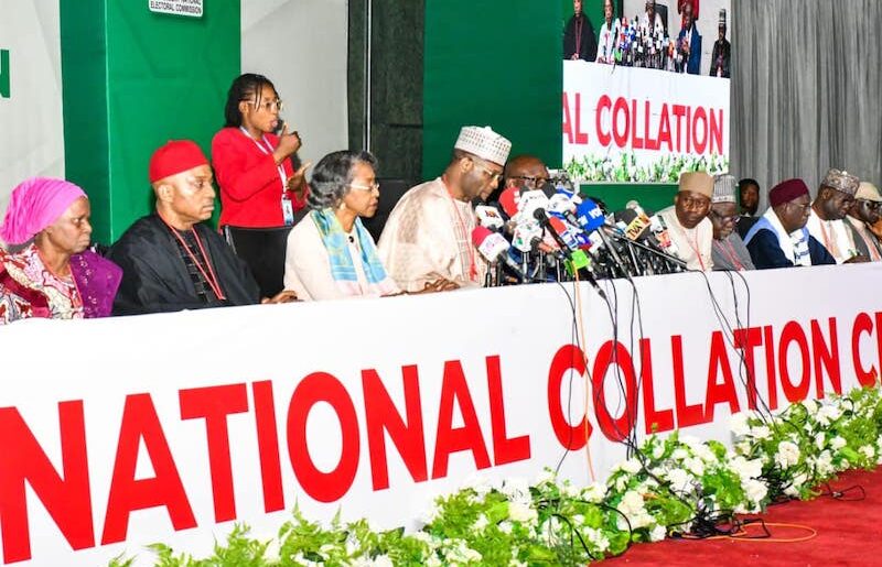 INEC officials at National Collation centre