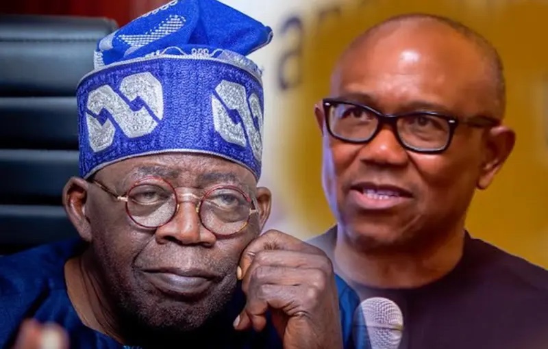 Bola Tinubu and Peter Obi