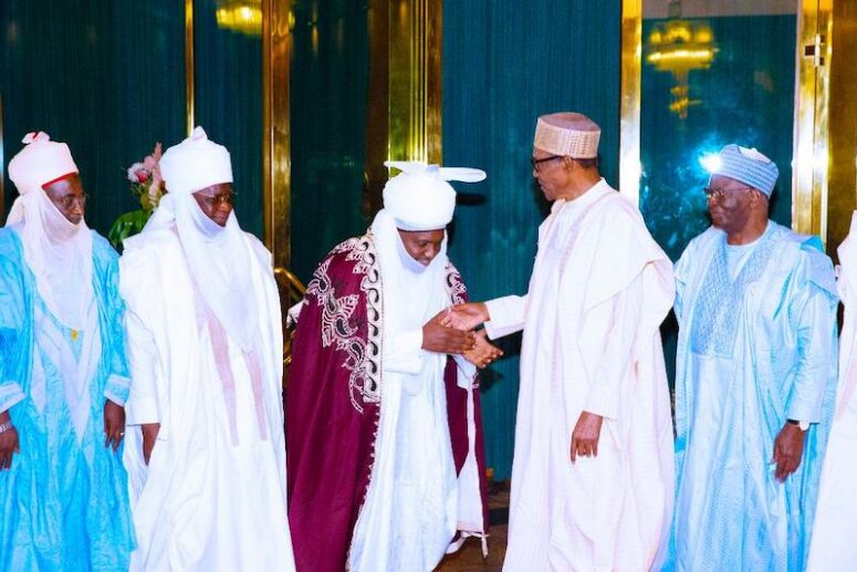 Buhari receives Emir of Dutse Alhaji Muhammad Hamim Nuhu Sanusi