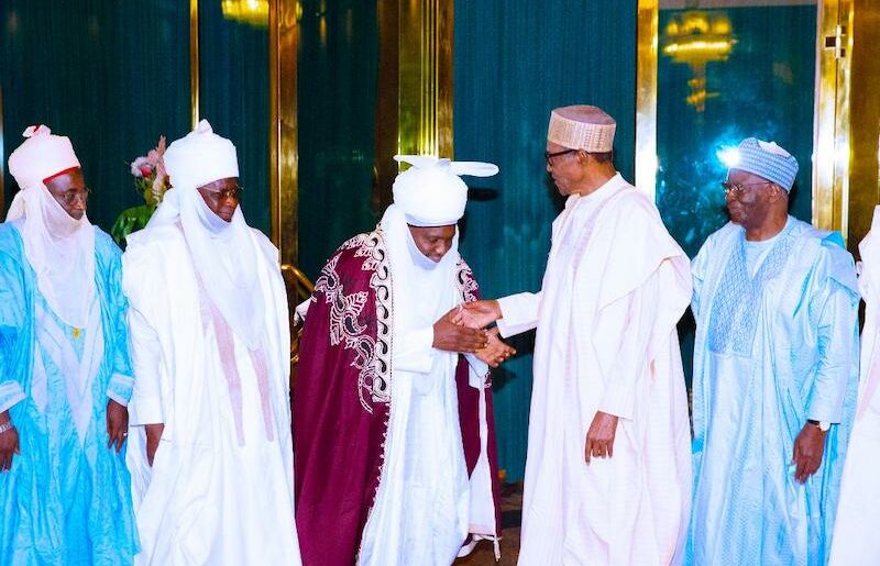 Buhari receives Emir of Dutse Alhaji Muhammad Hamim Nuhu Sanusi