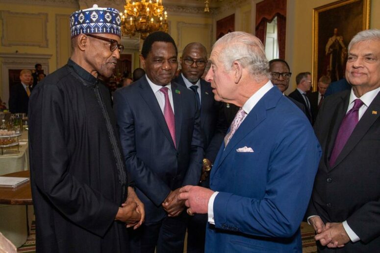 Buhari and King Charles in London on Friday