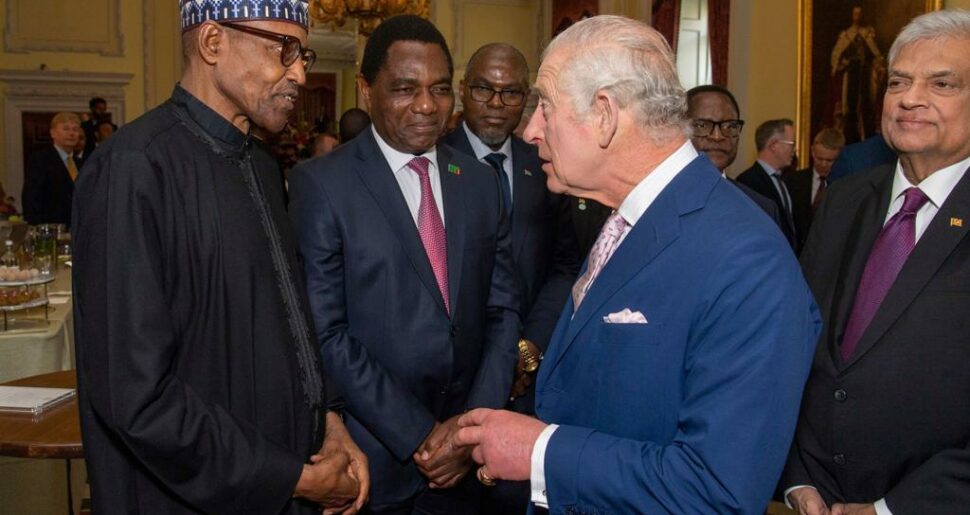 Buhari and King Charles in London on Friday