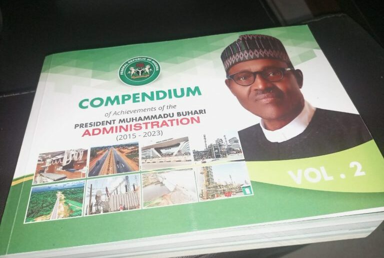 Cover of the Compendium on Buhari's achievements