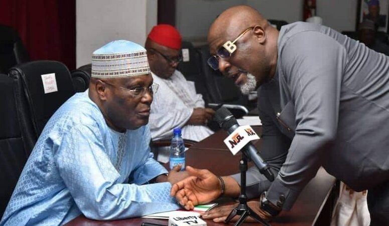 Dino Melaye and Atiku Abubakar