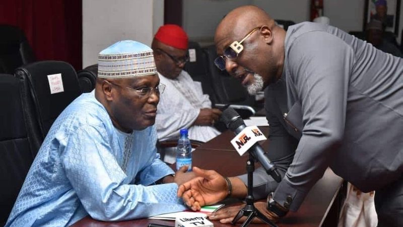 Dino Melaye and Atiku Abubakar