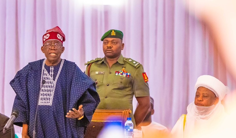 Tinubu with Sultan of Sokoto