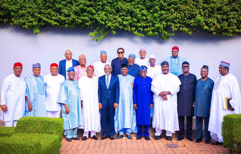 Tinubu, 5th right and the Class of the 1999 Governors